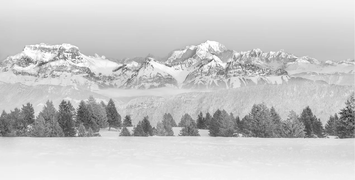 Photo wallpaper - La Tournette and beyond