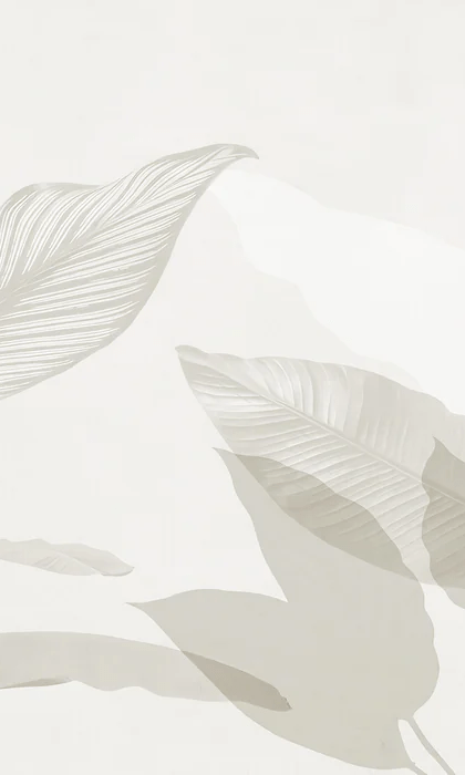 Modern sepia foliage wallpaper