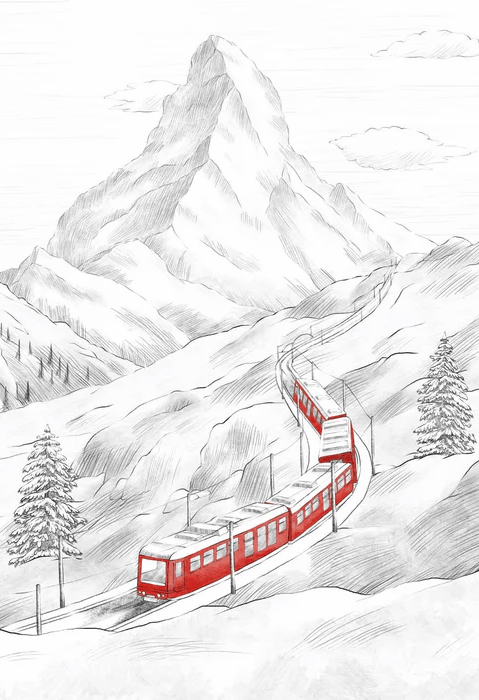 Panoramic wallpaper Mont Cervin