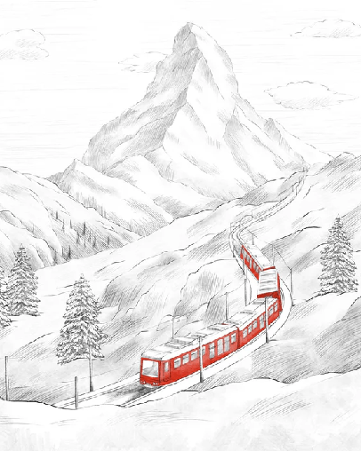 Papier peint panoramique Mont Cervin - Muralconcept