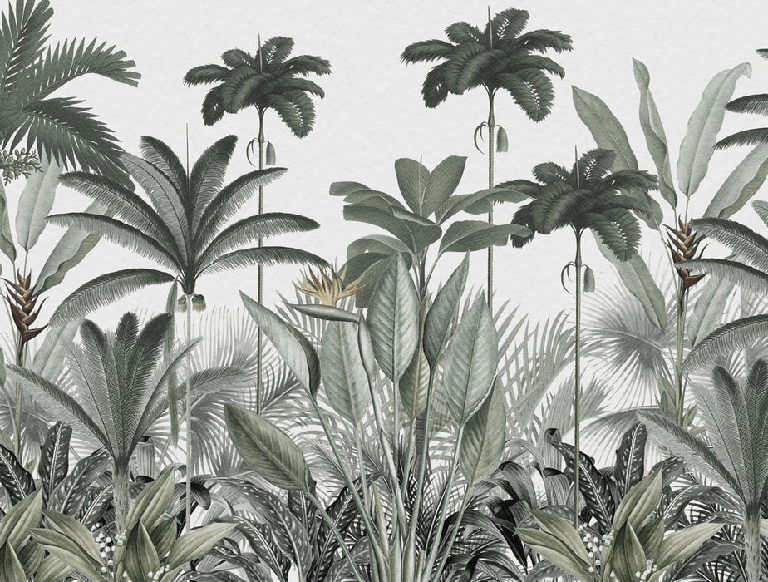 Jungle Tree Panoramic Wallpaper