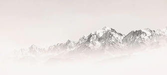 Papier peint matin brumeux Mont Blanc