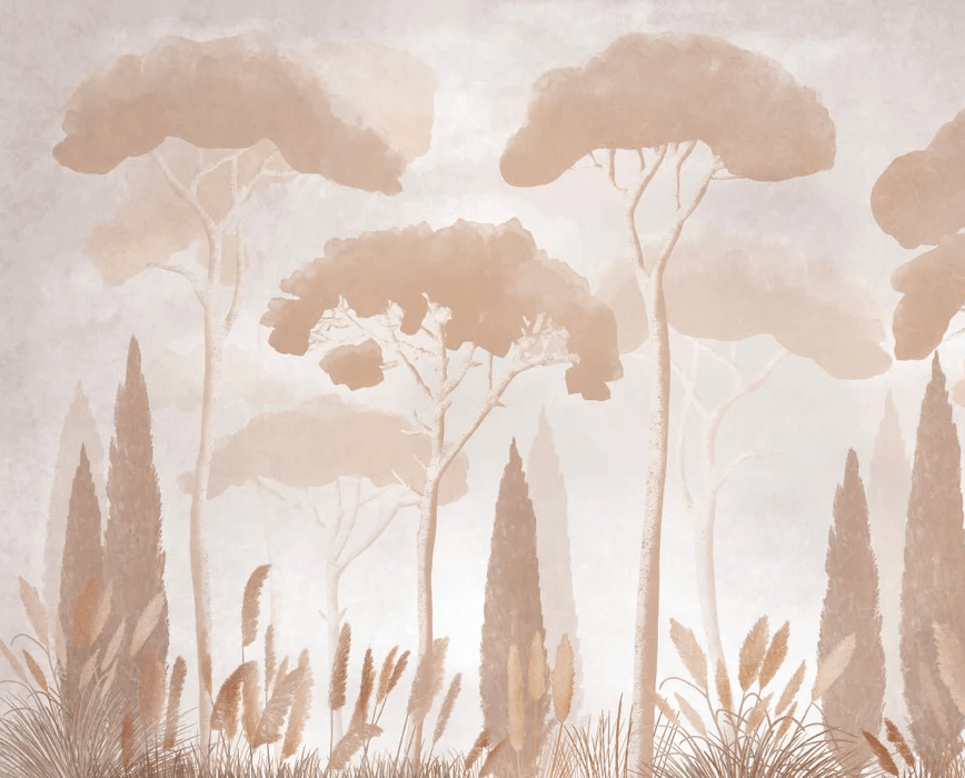 Sepia cypress pine wallpaper