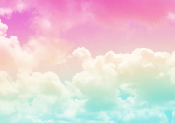 Trendy pink and blue cloud wallpaper