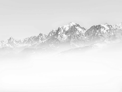 Mont Blanc in the blue mist wallpaper