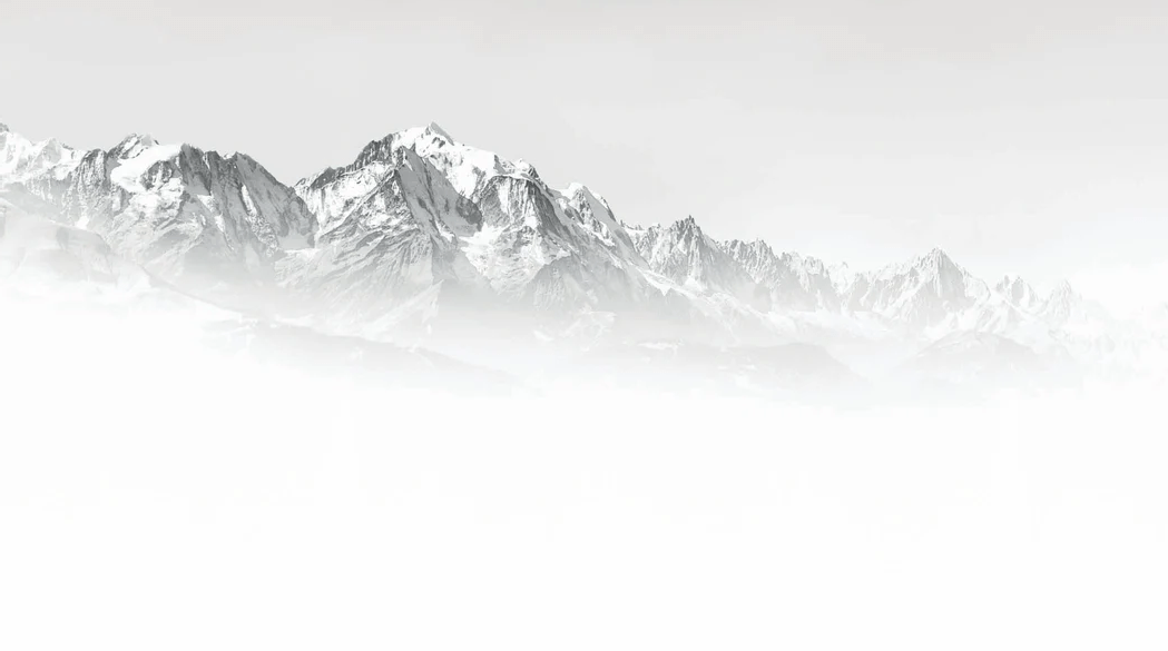 Mont Blanc in the Mist black and white wallpaper