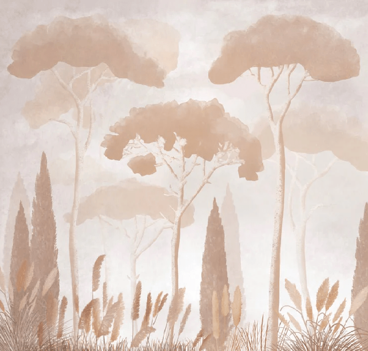 Sepia cypress pine wallpaper