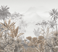 Tropical sepia wallpaper