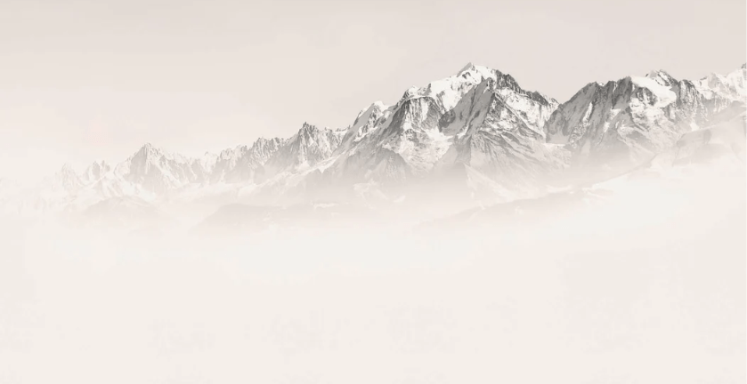 Mont Blanc wallpaper in sepia mist