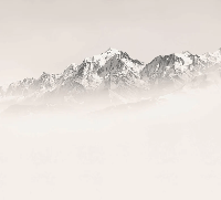 Mont Blanc wallpaper in sepia mist