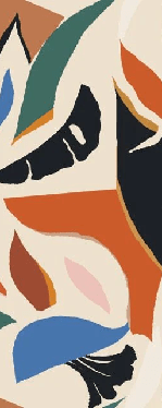 Contemporary plant wallpaper