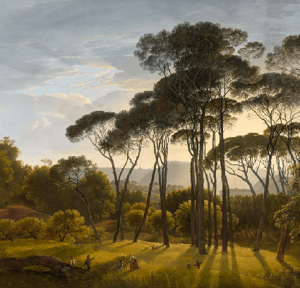 Italian historical landscape wallpaper