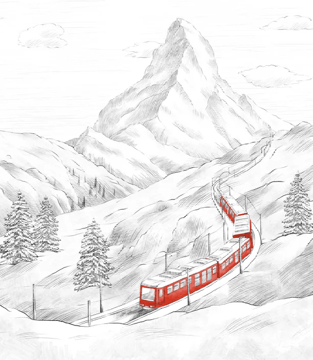 Papier peint panoramique Mont Cervin - Muralconcept