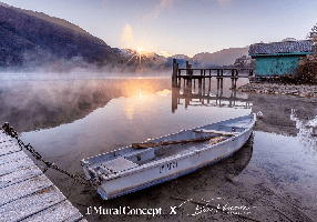 Wallpaper: The Little Boat at the End of the Lake