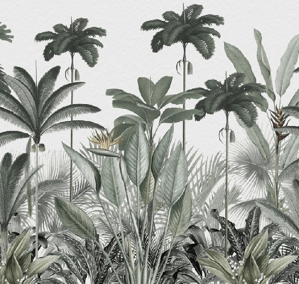 Jungle Tree Panoramic Wallpaper