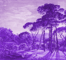 Purple Italian historical landscape wallpaper