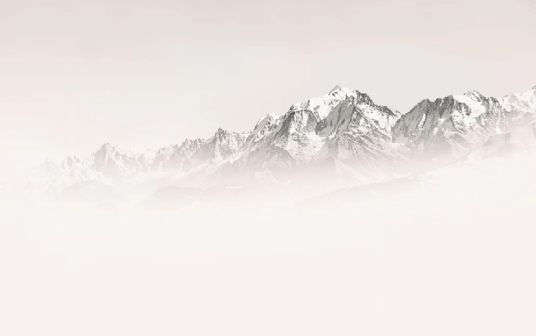 Foggy morning wallpaper Mont Blanc