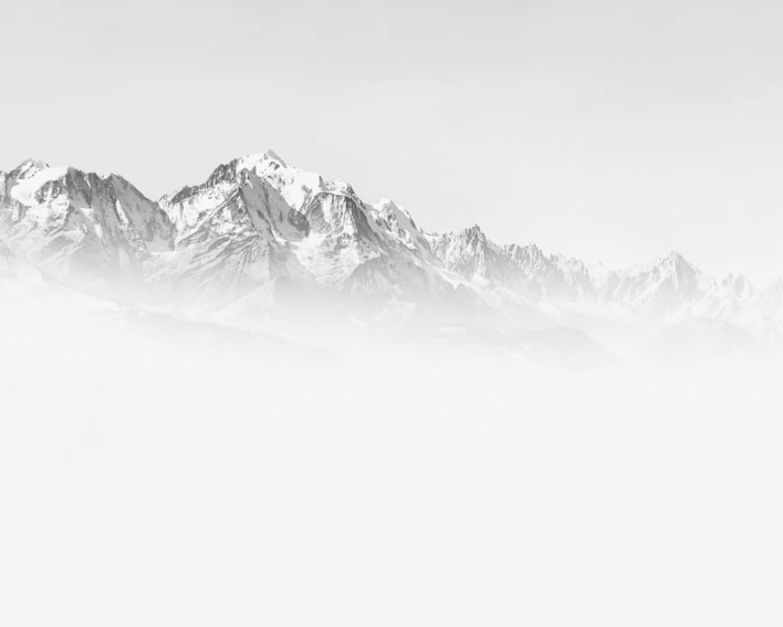 Foggy morning wallpaper Mont Blanc
