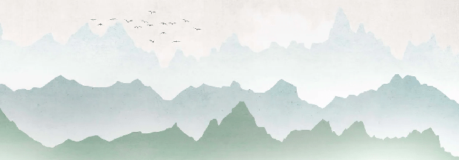 Forest morning mist wallpaper