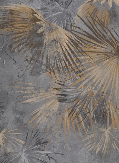 Vintage palm tree panoramic wallpaper