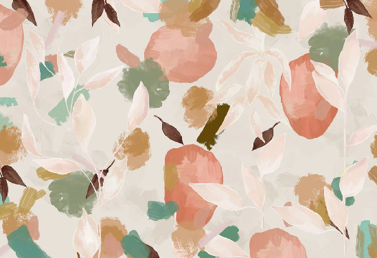 Papier peint bloom & brush - Muralconcept