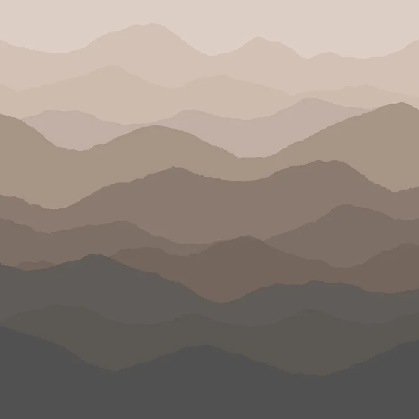 Terracotta dunes panoramic wallpaper