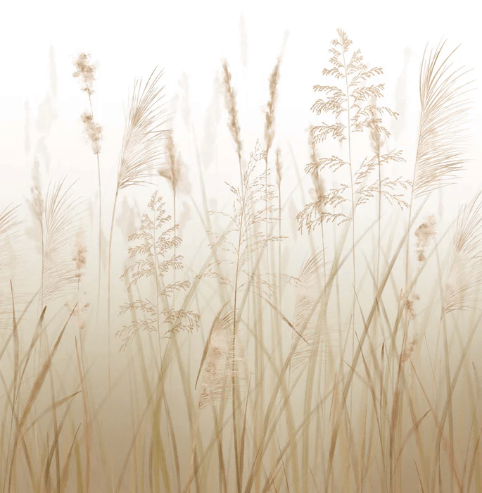 Wheat field flower wallpaper