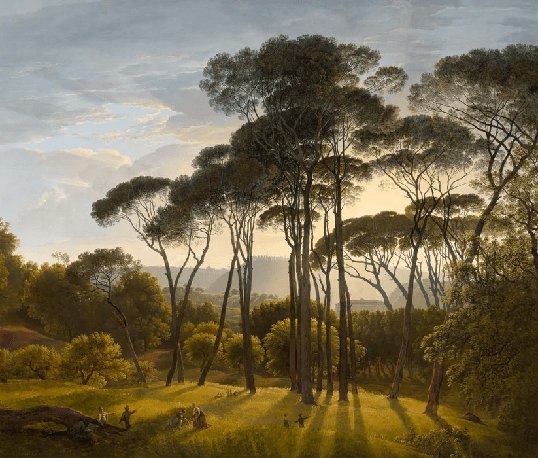 Italian historical landscape wallpaper