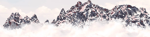 Papier peint coucher de soleil les cimes - Muralconcept