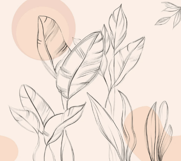 Papier peint gracieuse flore, XXL, tendance