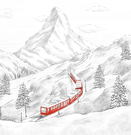 Panoramic wallpaper Mont Cervin