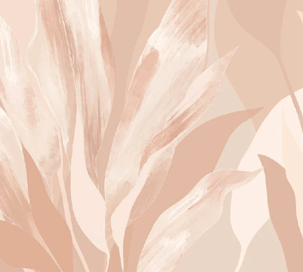 Papier peint étoffe florale nude, XXL, tendance