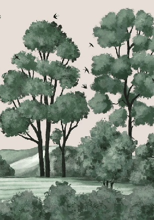 River forest landscape wallpaper