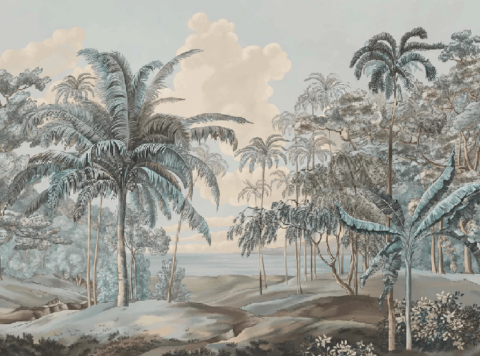 Bluish Celebes landscape wallpaper