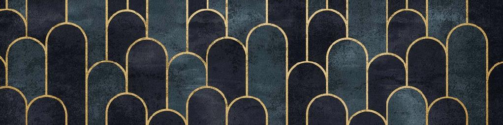 Dark blue chic wallpaper