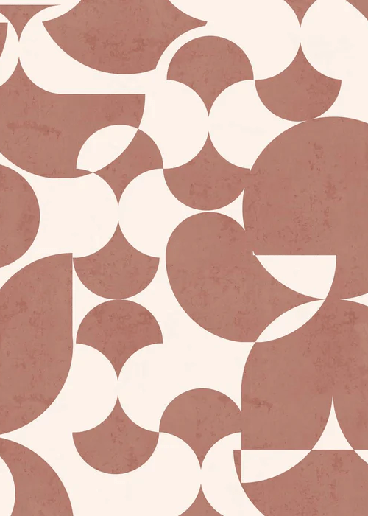 Retro wallpaper with graphic terra pattern