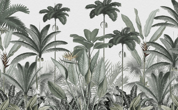 Jungle Tree Panoramic Wallpaper