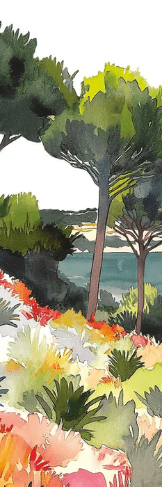 Summer air panoramic wallpaper