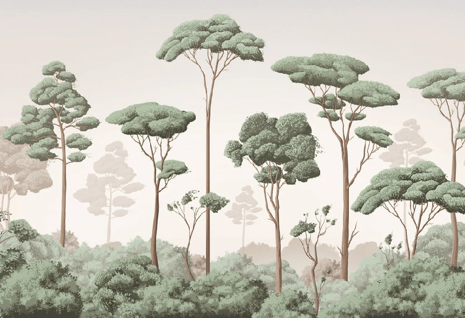 Light Breeze Pine Forest Wallpaper