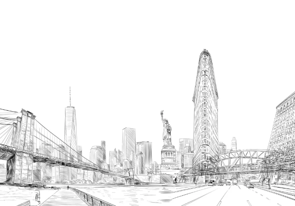 Papier peint architecture New York, XXL, tendance