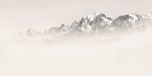 Mont Blanc wallpaper in sepia mist