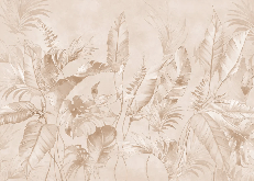 Elegant powdered jungle wallpaper