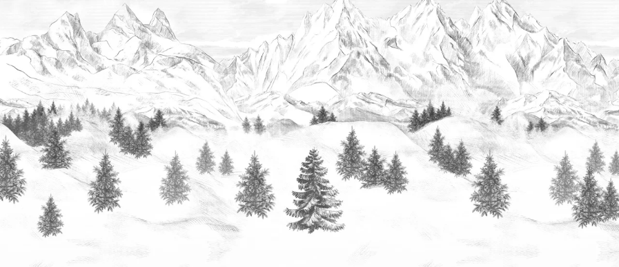 Papier peint Aiguilles d'Arves, XXL, tendance