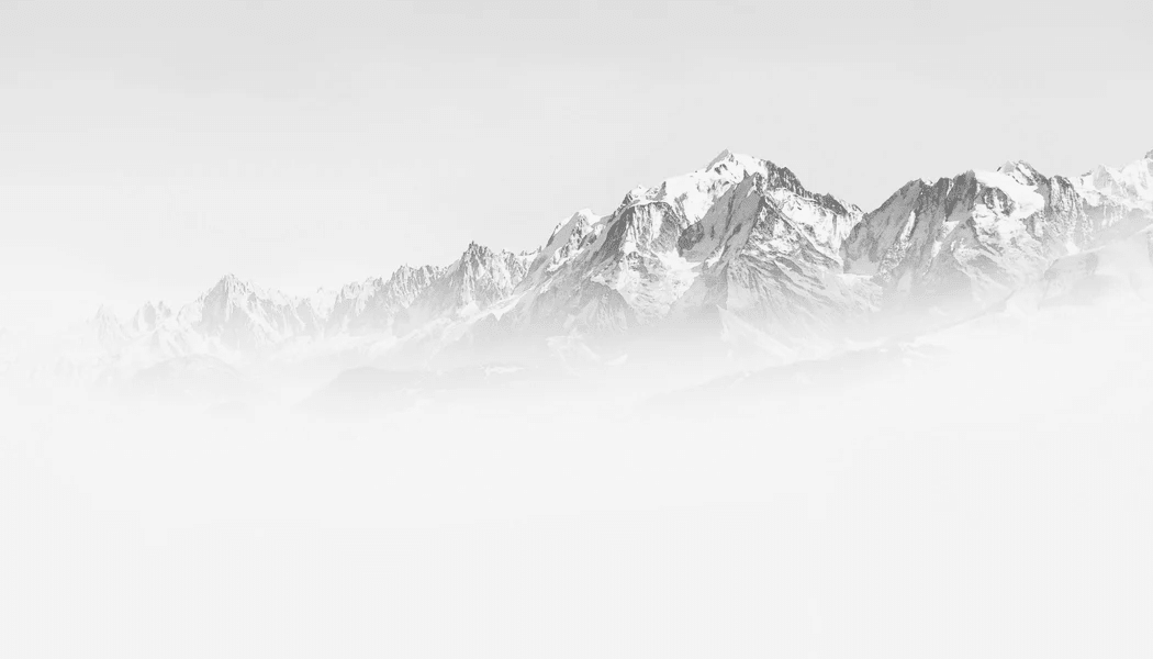 Papier peint matin brumeux Mont Blanc - Muralconcept