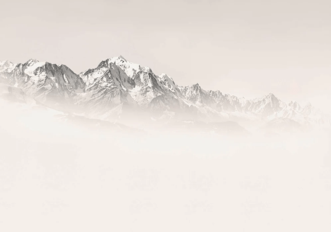 Mont Blanc wallpaper in sepia mist