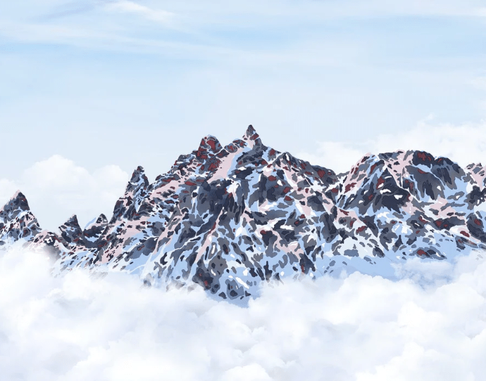 Mont Blanc toile des Cimes wallpaper