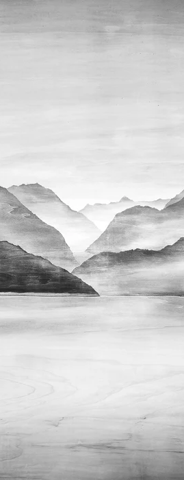 Silver Peaks Wallpaper | Les Bleus du Lac®