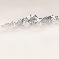 Mont Blanc wallpaper in sepia mist