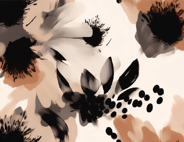 Hypnotic flower wallpaper