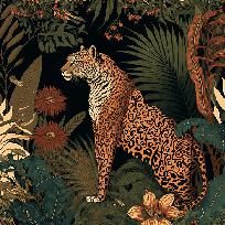 Papier peint exotique tigre, XXL, tendance